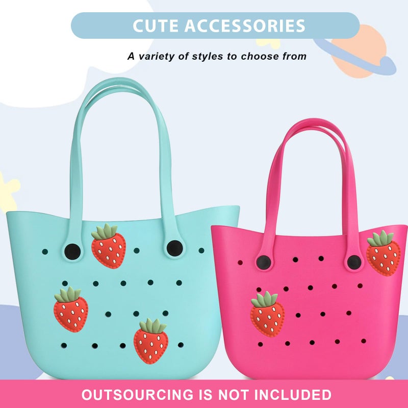 Lckaey Rubber Beach Bag Accessories-PVC Rubber decoration-for EVA Purse Bogg Inserts Y064Figure 41 - Image 2